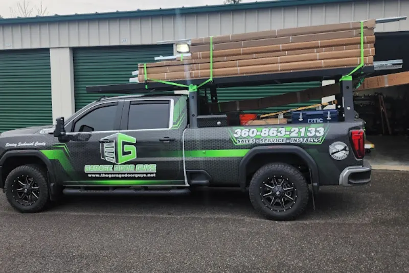 The Garage Door Guys service truck in Snohomish County